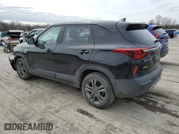 2021 Kia Seltos LX with VIN KNDEPCAA6M7104905, listed as a Copart auction lot 51917725 with 77,676 mi miles and Salvage Title. Bid and sale history available at carsss.com. Image 2.