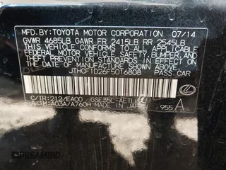 2015 Lexus IS 250 with VIN JTHCF1D26F5016808, listed as a IAAI auction lot 41530079 with 117,936 mi miles and . Bid and sale history available at DreamBid. Image 9.