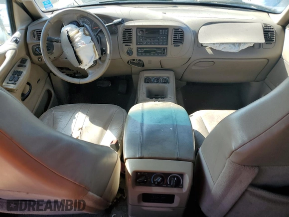 2002 Ford Expedition Eddie Bauer z VIN 1FMFU18L92LA60049, wystawiony jako Copart lot #46612355 z przebiegiem Nie podano mil oraz Szkoda całkowita • Salvage title. Historia ofert i sprzedaży dostępna na DreamBid. Obrazek 8.