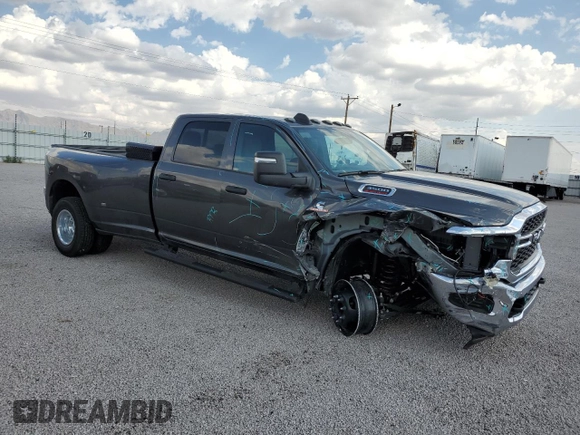 2024 Ram 3500 Tradesman with VIN 3C63RRGL1RG317583, listed as a Copart auction lot 69928554 with 839 mi miles and Salvage Title. Bid and sale history available at carsss.com. Image 4.