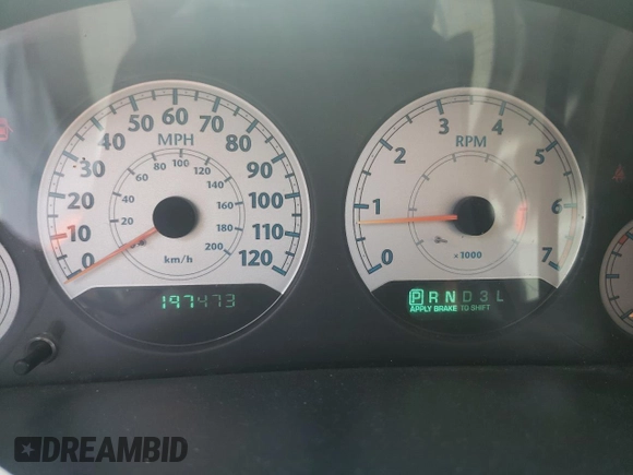 2007 Chrysler Town & Country LWB Touring with VIN 2A8GP54L57R299179, listed as a Copart auction lot 54305385 with 197,473 mi miles and Salvage Title. Bid and sale history available at carsss.com. Image 9.