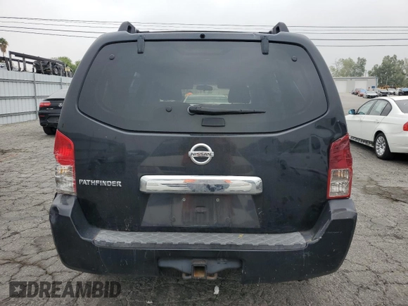 2007 Nissan Pathfinder S with VIN 5N1AR18U17C615197, listed as a Copart auction lot 53191045 with 225,166 mi miles and Clean Title. Bid and sale history available at carsss.com. Image 6.