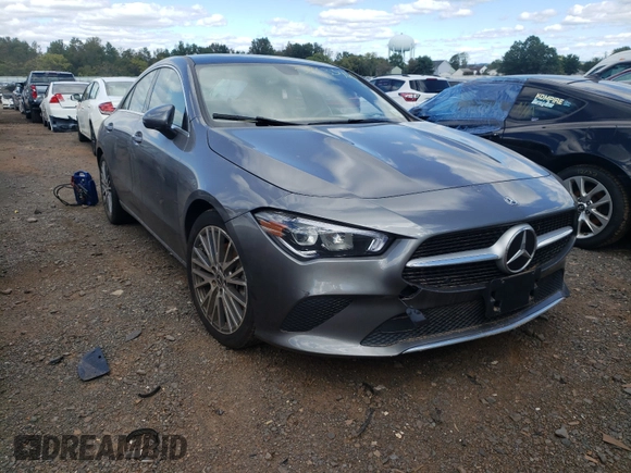 2020 Mercedes-Benz CLA with VIN W1K5J4HB0LN088819, listed as a Copart auction lot 58633461 with 58,595 mi miles. Bid and sale history available at carsss.com. Image 1.