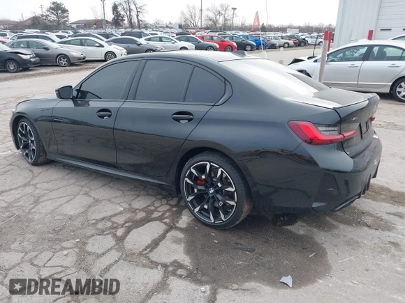 2025 BMW 3 Series M340i xDrive with VIN 3MW69FT02S8F00519, listed as a IAAI auction lot 41150515 with 715 mi miles. Bid and sale history available at carsss.com. Image 3.