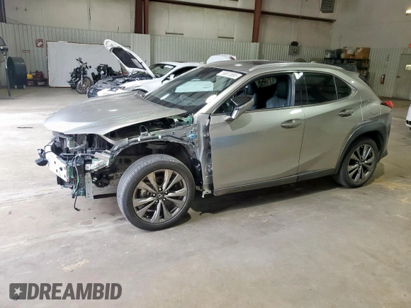 2019 Lexus UX 200 with VIN JTHY3JBH8K2000465, listed as a Copart auction lot 56873895 with 74,574 mi miles and Salvage title. Bid and sale history available at DreamBid. Image 1.