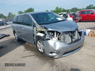 2013 Toyota Sienna L with VIN 5TDZK3DC3DS348420, listed as a IAAI auction lot 42560718 with 221,621 mi miles and . Bid and sale history available at DreamBid. Image 1.