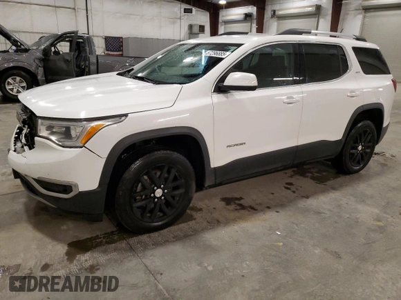 2018 GMC Acadia SLT z VIN 1GKKNULS1JZ128568, wystawiony jako Copart lot #57296885 z przebiegiem 154 476 mil mil oraz Szkoda całkowita • Salvage title. Historia ofert i sprzedaży dostępna na DreamBid. Obrazek 1.