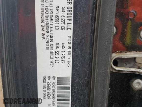 2014 Chrysler 300 with VIN 2C3CCAAG6EH140762, listed as a Copart auction lot 42931895 with 124,555 mi miles and Salvage Title. Bid and sale history available at carsss.com. Image 13.
