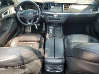 2018 Genesis G80 3.3T Sport with VIN KMHGN4JB8JU226624, listed as a Copart auction lot 66974224 with 67,392 mi miles and Salvage Title. Bid and sale history available at carsss.com. Image 8.