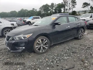 2018 Nissan Maxima SV with VIN 1N4AA6AP6JC363005, listed as a Copart auction lot 59487735 with 75,452 mi miles and Salvage title. Bid and sale history available at DreamBid. Image 1.