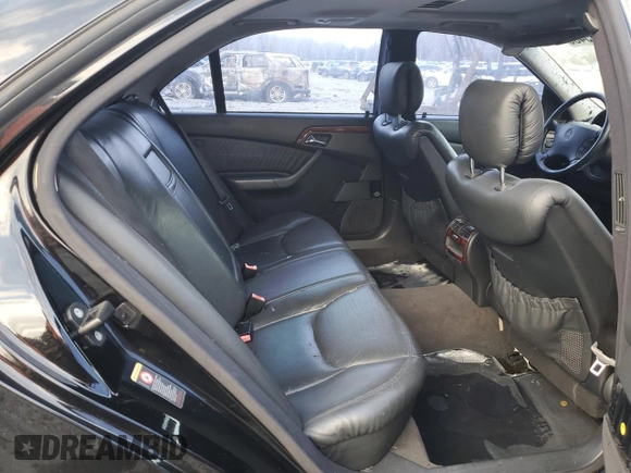 2002 Mercedes-Benz S-Class 5.0L with VIN WDBNG75J72A274447, listed as a Copart auction lot 45355435 with 0 mi miles and Salvage Title. Bid and sale history available at carsss.com. Image 10.