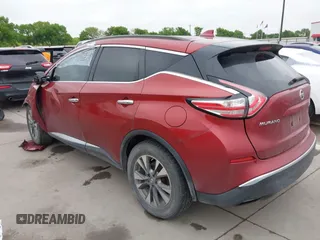 2017 Nissan Murano S with VIN 5N1AZ2MG9HN130124, listed as a IAAI auction lot 41895230 with 163,028 mi miles and . Bid and sale history available at carsss.com. Image 3.