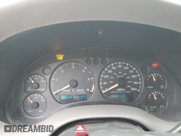 2004 Chevrolet Blazer LS z VIN 1GNDT13X84K162807, wystawiony jako Copart lot #57154205 z przebiegiem 82 732 mil mil oraz Czysty tytuł • Clean title. Historia ofert i sprzedaży dostępna na DreamBid. Obrazek 9.