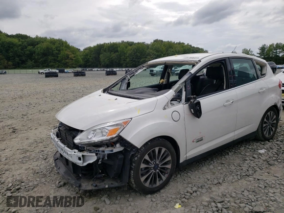 2017 Ford C-Max Energi Titanium with VIN 1FADP5FU4HL105029, listed as a Copart auction lot 65789023 with 28,962 mi miles. Bid and sale history available at carsss.com. Image 1.