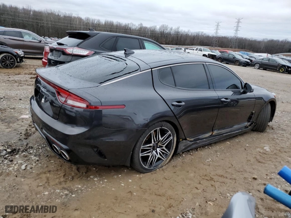 2022 Kia Stinger GT1 with VIN KNAE45LC3N6122284, listed as a Copart auction lot 39411464 with 37,891 mi miles and Salvage Title. Bid and sale history available at carsss.com. Image 3.
