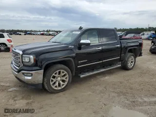 2016 GMC Sierra 1500 SLT with VIN 3GTU2NEC9GG351619, listed as a Copart auction lot 89023575 with 98,575 mi miles and Salvage Title. Bid and sale history available at carsss.com. Image 1.
