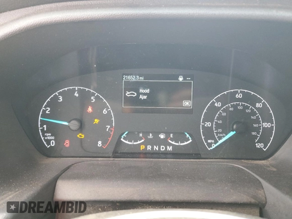 2023 Ford Transit Cargo with VIN 1FTBW9C89PKA44249, listed as a Copart auction lot 75167994 with 21,652 mi miles and Salvage Title. Bid and sale history available at DreamBid. Image 9.