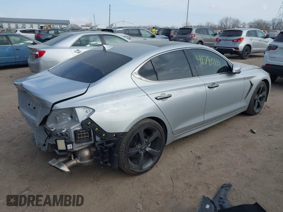 2019 Genesis G70 2.0T Advanced with VIN KMTG44LA2KU034212, listed as a IAAI auction lot 41780111 with 48,222 mi miles. Bid and sale history available at carsss.com. Image 4.