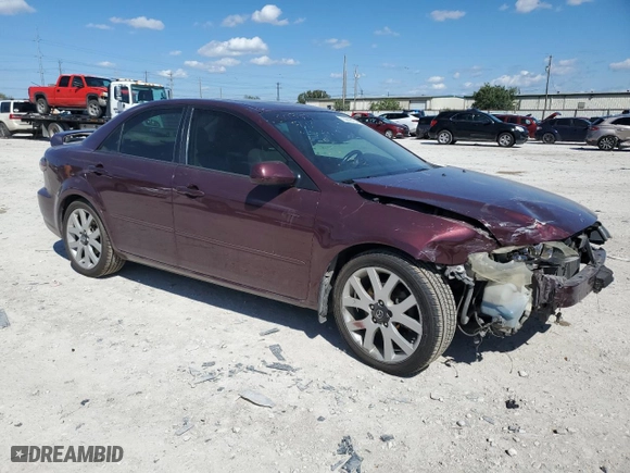 2006 Mazda Mazda6 Grand Touring s with VIN 1YVHP80D165M07265, listed as a Copart auction lot 73018174 with 0 mi miles and Salvage Title. Bid and sale history available at carsss.com. Image 4.