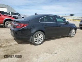 2015 Buick Regal with VIN 2G4GK5EX2F9283023, listed as a Copart auction lot 49125185 with 163,436 mi miles and Salvage Title. Bid and sale history available at carsss.com. Image 3.