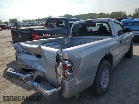 2001 Dodge Dakota with VIN 1B7FL26X01S275505, listed as a Copart auction lot 67882243 with 0 mi miles and Clean Title. Bid and sale history available at carsss.com. Image 3.