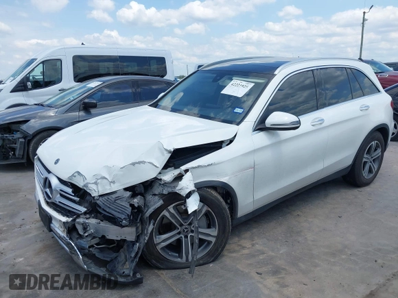 2019 Mercedes-Benz GLC 300 with VIN WDC0G4JB3K1000679, listed as a IAAI auction lot 42221925 with 91,005 mi miles and . Bid and sale history available at DreamBid. Image 2.