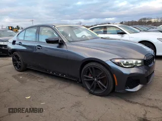 2022 BMW 3 Series M340i xDrive with VIN 3MW5U9J0XN8C56184, listed as a Copart auction lot 85974534 with 35,687 mi miles and Salvage Title. Bid and sale history available at carsss.com. Image 4.