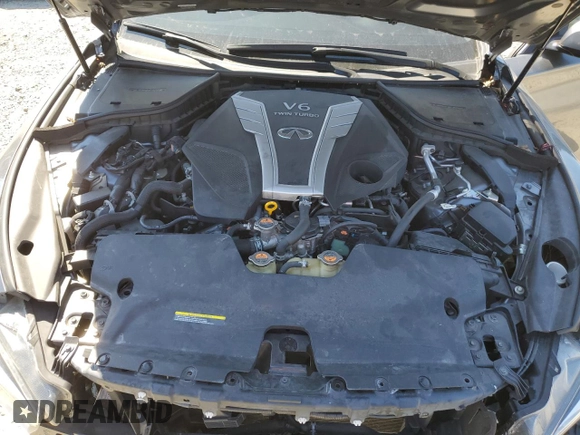 2020 Infiniti Q50 Luxe with VIN JN1EV7AR7LM250090, listed as a Copart auction lot 63420145 with 47,023 mi miles and Salvage title. Bid and sale history available at DreamBid. Image 11.