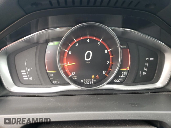 2017 Volvo S60 Inscription z VIN LYV402HK3HB132249, wystawiony jako Copart lot #62182244 z przebiegiem 58 716 mil mil oraz Szkoda całkowita • Salvage title. Historia ofert i sprzedaży dostępna na DreamBid. Obrazek 9.