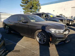 2018 BMW 7 Series 750i xDrive with VIN WBA7F2C56JB238485, listed as a Copart auction lot 75244433 with 35,702 mi miles. Bid and sale history available at carsss.com. Image 4.