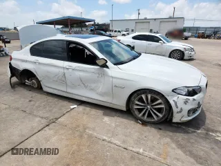 2016 BMW 5 Series 528i with VIN WBA5A5C59GD528109, listed as a Copart auction lot 61691405 with 107,837 mi miles and Salvage title. Bid and sale history available at DreamBid. Image 4.