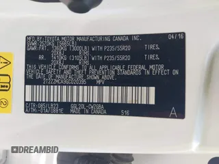2016 Lexus RX 350 with VIN 2T2ZZMCA9GC020395, listed as a IAAI auction lot 41934048 with 80,382 mi miles and . Bid and sale history available at DreamBid. Image 9.