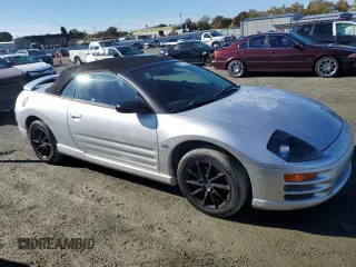 2001 Mitsubishi Eclipse GT with VIN 4A3AE55H01E003998, listed as a Copart auction lot 80507194 with 141,650 mi miles and Salvage Title. Bid and sale history available at carsss.com. Image 4.