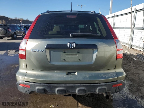 2007 Honda CR-V LX with VIN JHLRE38327C071818, listed as a Copart auction lot 49636705 with 346,862 mi miles and Salvage Title. Bid and sale history available at carsss.com. Image 6.