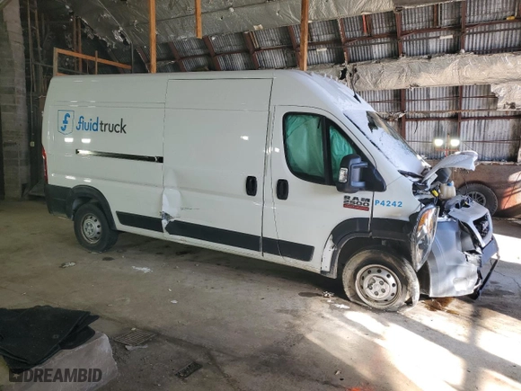 2022 Ram ProMaster Cargo Van with VIN 3C6LRVDG5NE113777, listed as a Copart auction lot 37494364 with 18,545 mi miles and Clean Title. Bid and sale history available at carsss.com. Image 4.