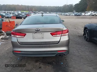 2018 Kia Optima LX with VIN 5XXGT4L39JG269147, listed as a IAAI auction lot 40743582 with 95,283 mi miles and . Bid and sale history available at DreamBid. Image 16.