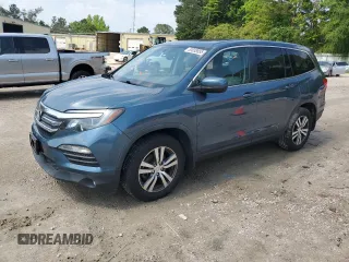 2017 Honda Pilot EX-L z VIN 5FNYF5H72HB032753, wystawiony jako Copart lot #53038855 z przebiegiem Nie podano mil oraz Szkoda całkowita • Salvage title. Historia ofert i sprzedaży dostępna na DreamBid. Obrazek 1.