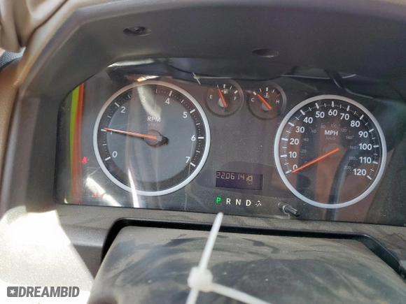 2010 Dodge Ram 1500 ST with VIN 1D7RB1GK8AS126472, listed as a Copart auction lot 50351295 with 220,614 mi miles and Salvage Title. Bid and sale history available at carsss.com. Image 9.