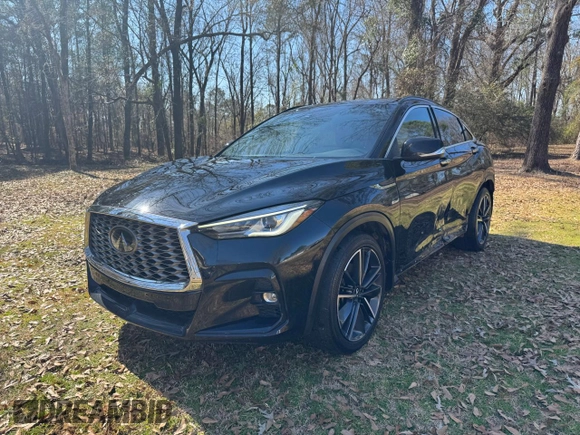 2023 Infiniti QX55 Luxe z VIN 3PCAJ5JR5PF103535, wystawiony jako Copart lot #44084545 z przebiegiem 45 316 mil mil oraz Czysty tytuł • Clean title. Historia ofert i sprzedaży dostępna na DreamBid. Obrazek 2.