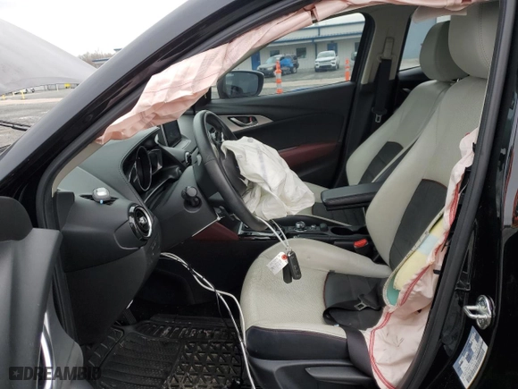 2017 Mazda CX-3 Grand Touring with VIN JM1DKFD76H0155511, listed as a Copart auction lot 48402965 with 107,027 mi miles and Salvage Title. Bid and sale history available at carsss.com. Image 7.