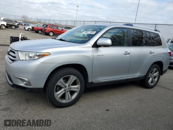 2012 Toyota Highlander Limited with VIN 5TDDK3EH5CS163532, listed as a Copart auction lot 50511525 with 137,489 mi miles and Salvage Title. Bid and sale history available at carsss.com. Image 1.