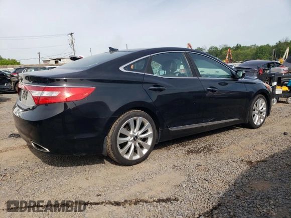 2012 Hyundai Azera with VIN KMHFH4JG8CA192476, listed as a Copart auction lot 57971925 with 141,346 mi miles and Salvage title. Bid and sale history available at DreamBid. Image 3.
