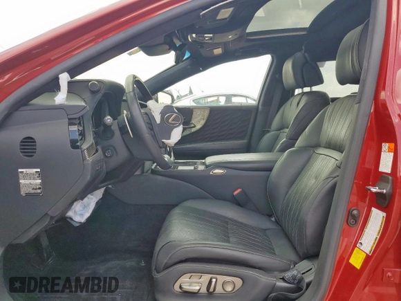 2020 Lexus LS with VIN JTHEYLFF1L5008514, listed as a Copart auction lot 65284415 with 40,723 mi miles and Salvage title. Bid and sale history available at DreamBid. Image 7.