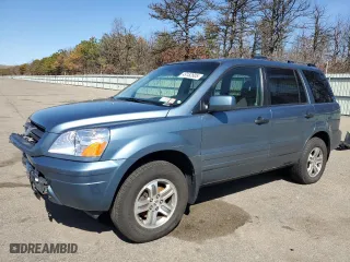 2005 Honda Pilot EX-L with RES with VIN 5FNYF18685B067664, listed as a Copart auction lot 49152805 with 135,232 mi miles and Salvage Title. Bid and sale history available at carsss.com. Image 1.