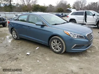 2017 Hyundai Sonata 2.4L with VIN 5NPE24AFXHH556986, listed as a Copart auction lot 46777365 with 64,796 mi miles and Salvage Title. Bid and sale history available at carsss.com. Image 4.