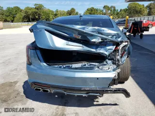 2024 Cadillac CT5-V with VIN 1G6DR5RW6R0129923, listed as a Copart auction lot 49929095 with 5,306 mi miles and Salvage Title. Bid and sale history available at carsss.com. Image 6.