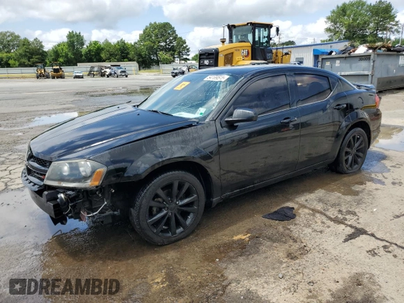 2014 Dodge Avenger SE z VIN 1C3CDZAB9EN154775, wystawiony jako Copart lot #54189515 z przebiegiem 134 627 mil mil oraz Szkoda całkowita • Salvage title. Historia ofert i sprzedaży dostępna na DreamBid. Obrazek 1.