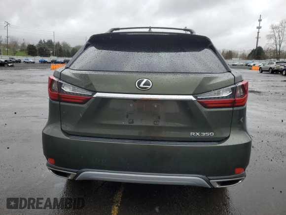 2021 Lexus RX with VIN JTJHZMDA0M2052612, listed as a Copart auction lot 49426485 with 34,160 mi miles and Salvage Title. Bid and sale history available at carsss.com. Image 6.