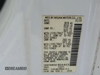 2019 Nissan NV Cargo S z VIN 1N6BF0KM5KN804403, wystawiony jako Copart lot #72478554 z przebiegiem 120 573 mil mil oraz Tytuł czysty. Historia ofert i sprzedaży dostępna na DreamBid. Obrazek 13.