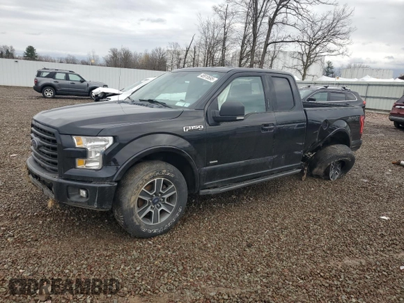 2016 Ford F-150 XLT with VIN 1FTEX1EP1GFD57885, listed as a Copart auction lot 48910695 with 75,884 mi miles and Salvage Title. Bid and sale history available at carsss.com. Image 1.